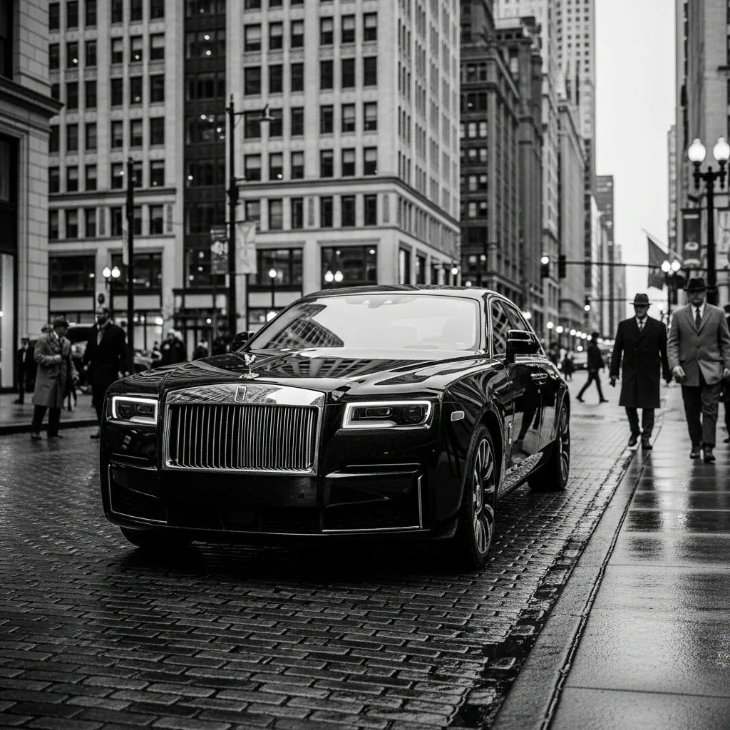 Black car service with Rolls Royce limos in Chicagoland