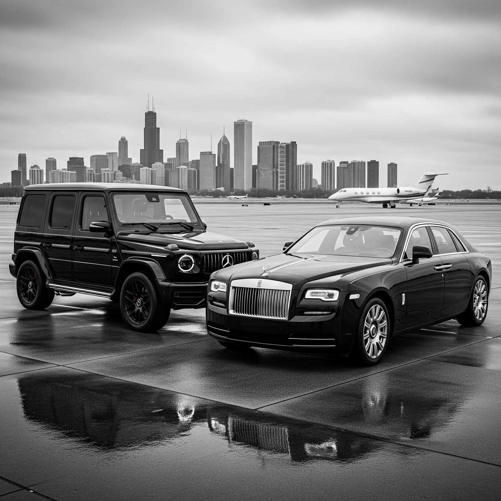 Chicago and suburbs airport pick up and drop off limo service