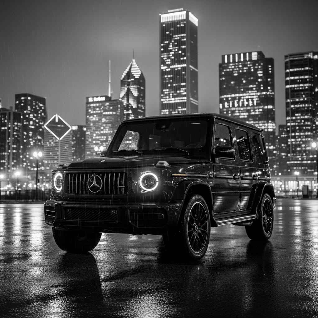 Chicago black car service – Mercedes Benz G Wagon limo hire Chicago black car service – Mercedes Benz G Wagon limo hire