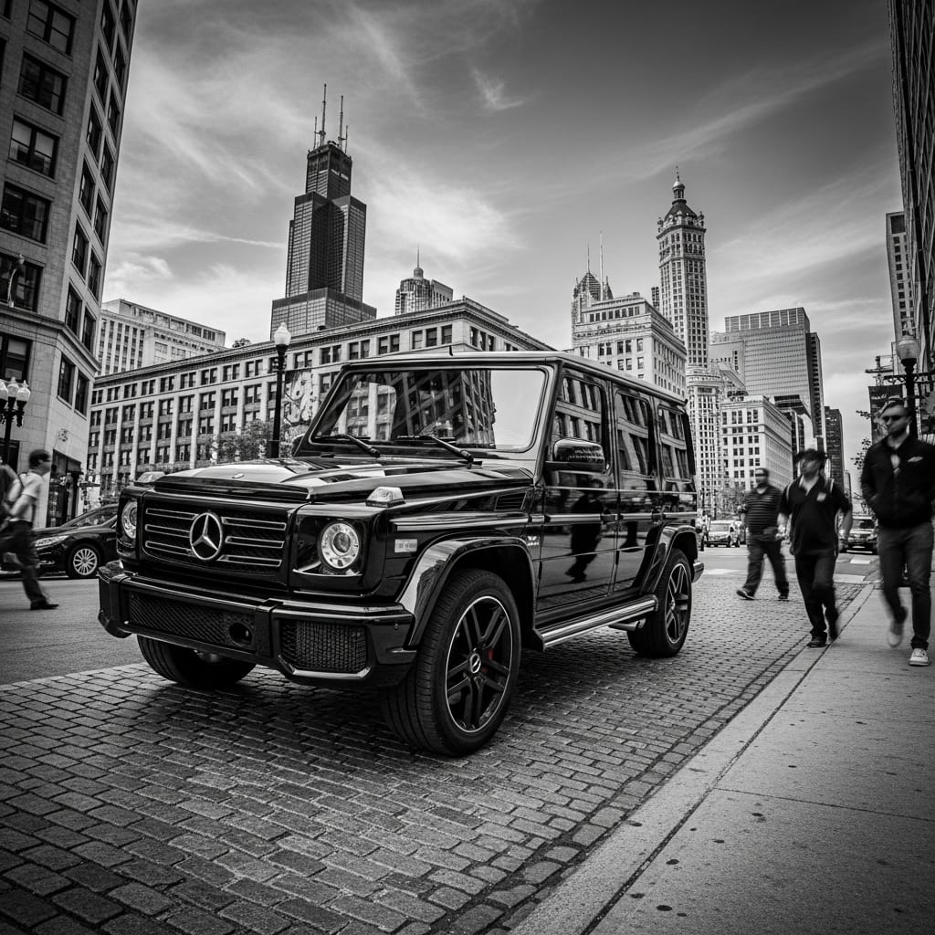 Chicago luxury limo rentals – Mercedes Benz G Wagon fleet Chicago luxury limo rentals – Mercedes Benz G Wagon fleet