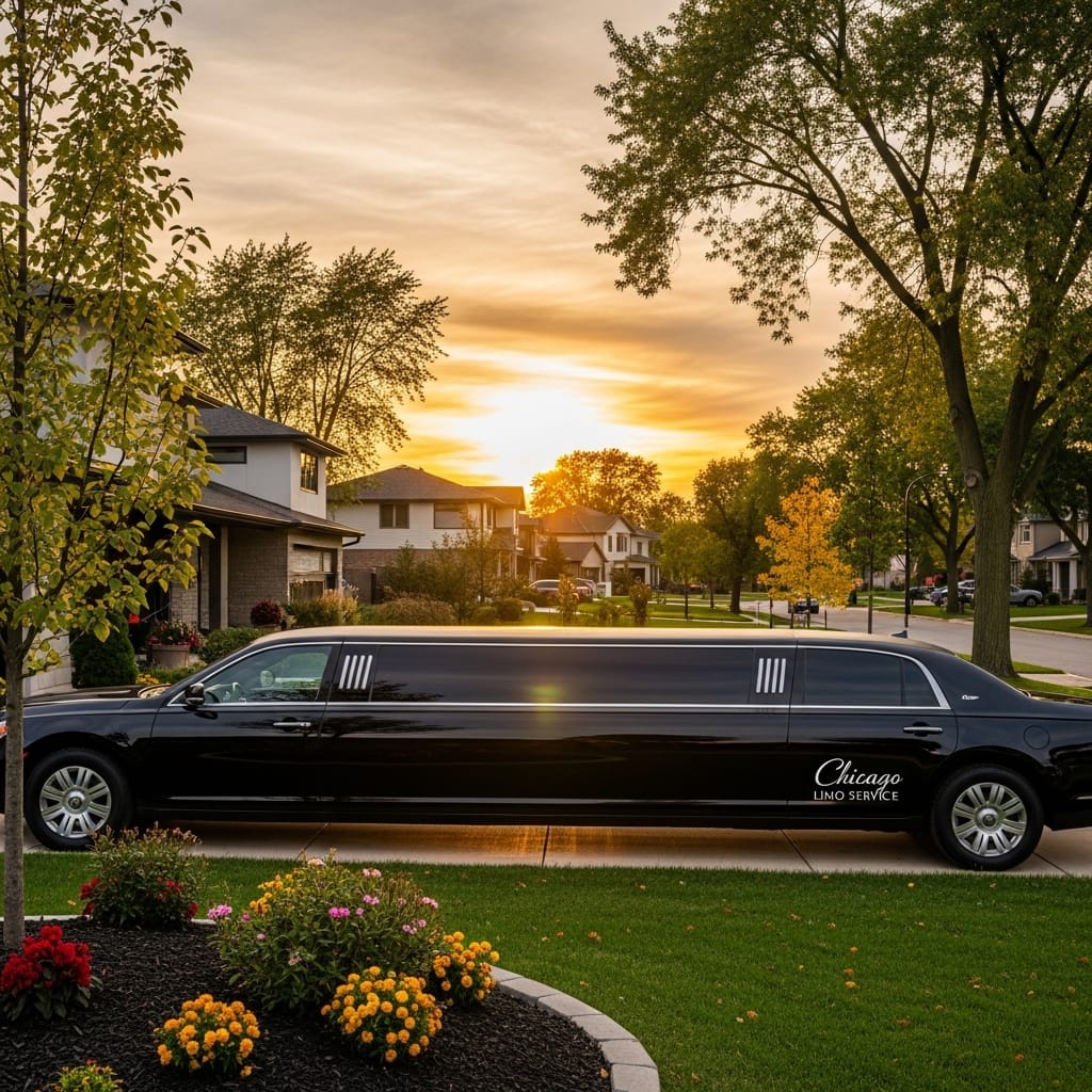 Elk Grove Village Limo Service with Luxury Black Cars