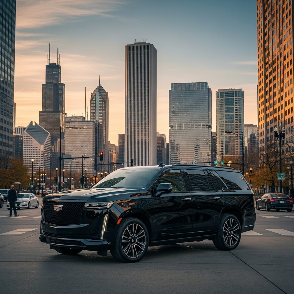 Luxury Black Car Service Across Evanston Suburbs