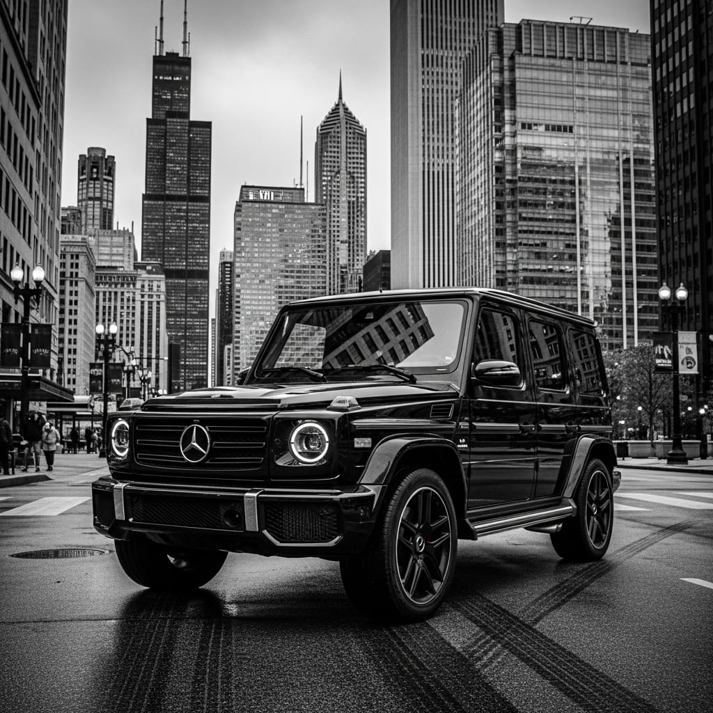 Mercedes Benz G Wagon limo service in Chicago Mercedes-Benz-G-Wagon-limo-service-in-Chicago