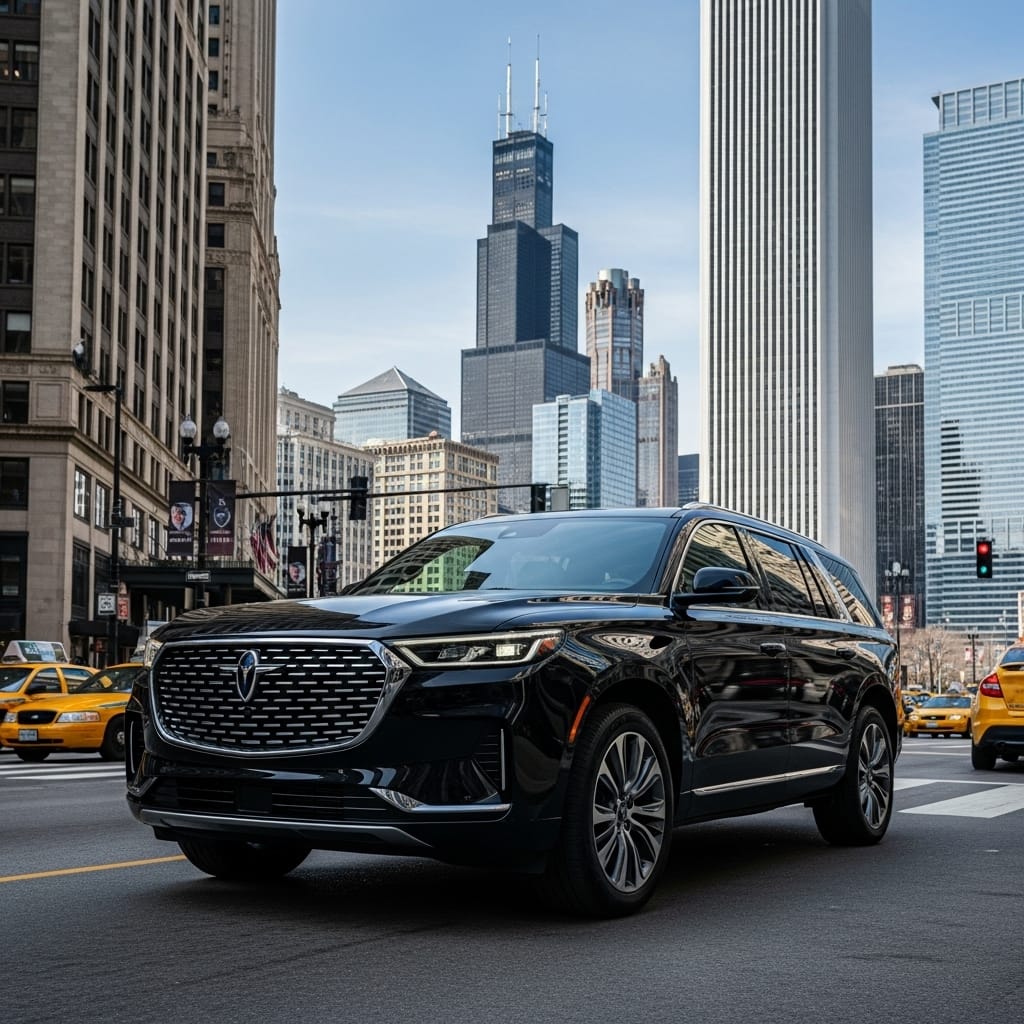 Professional Driver Black Car Service Naperville IL