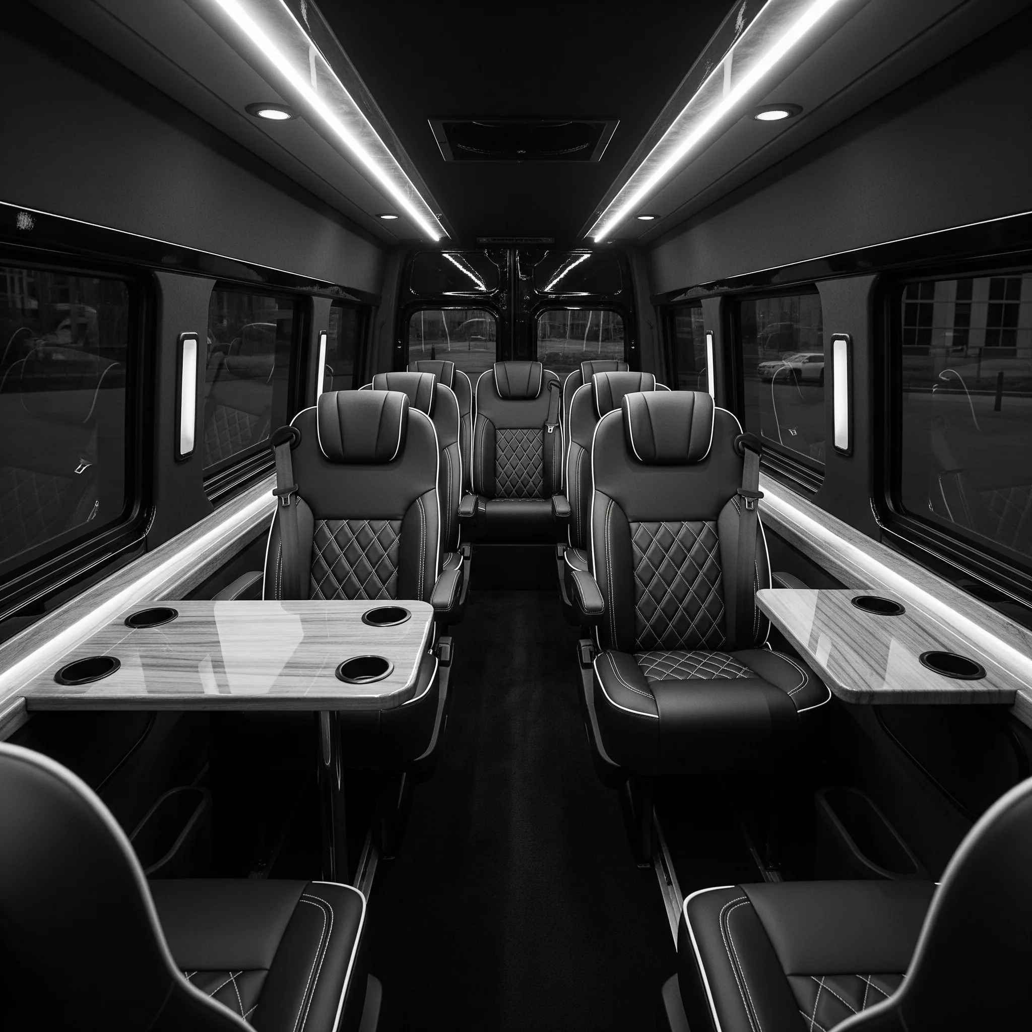 Sprinter Shuttle Service to and from Chicago's O'Hare and Midway Airports for Groups