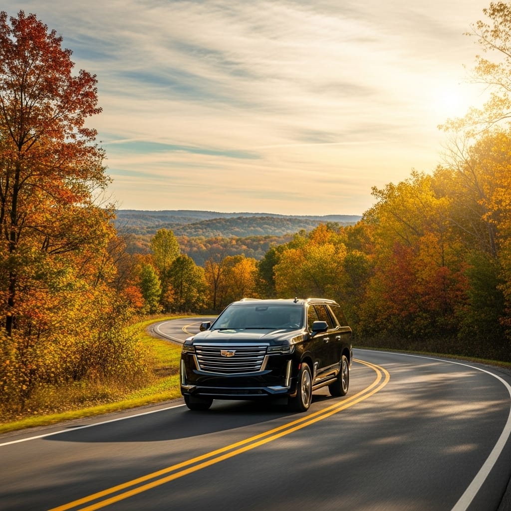 give me an executive 2025 black escalade in Indiana