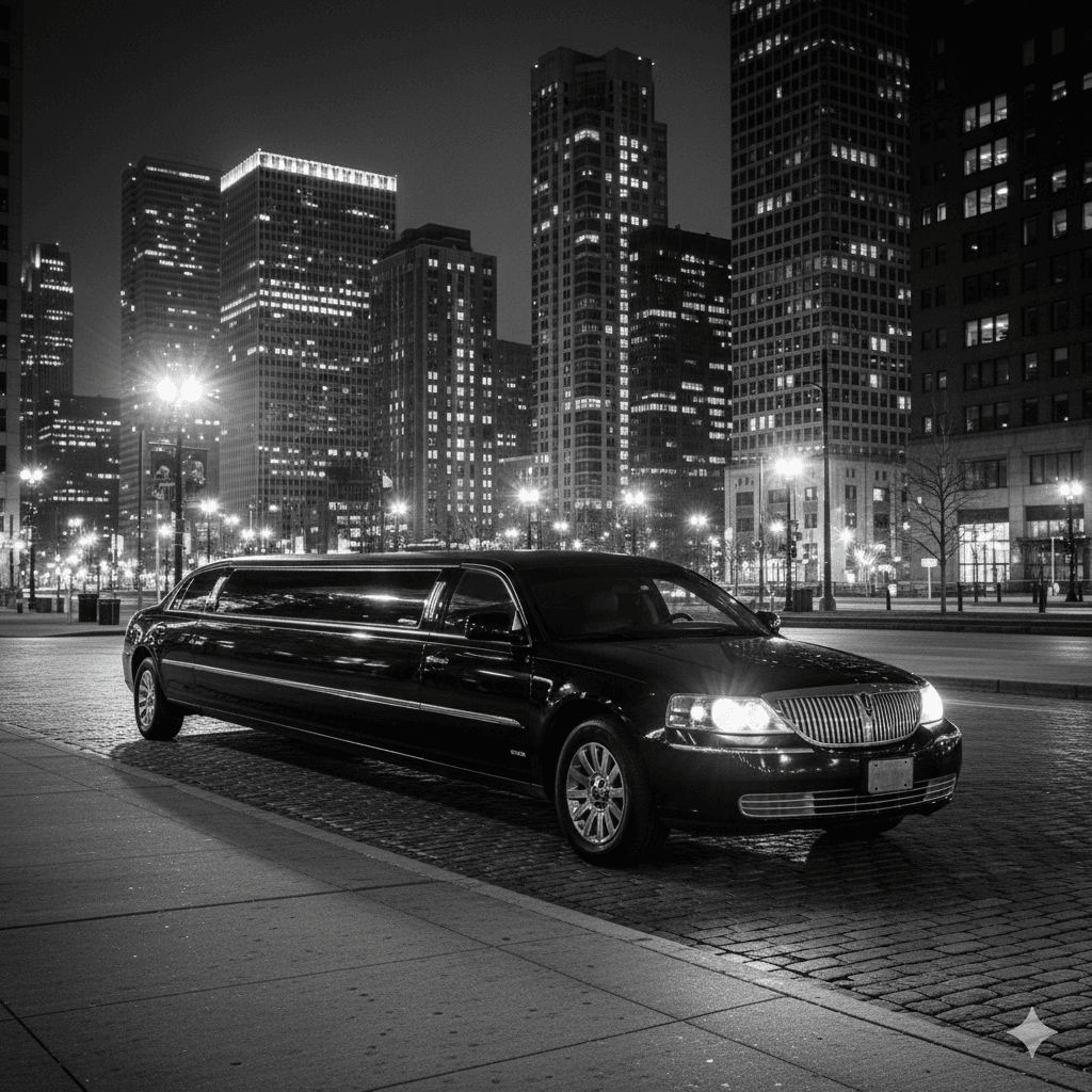 Luxury black car service for O’Hare Airport transfers