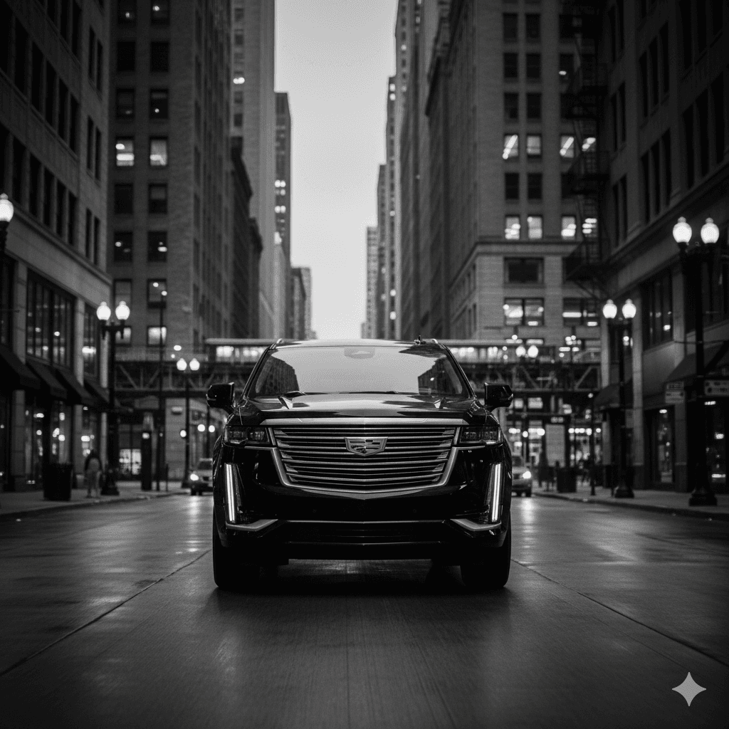 Luxury point to point black car transportation Chicago