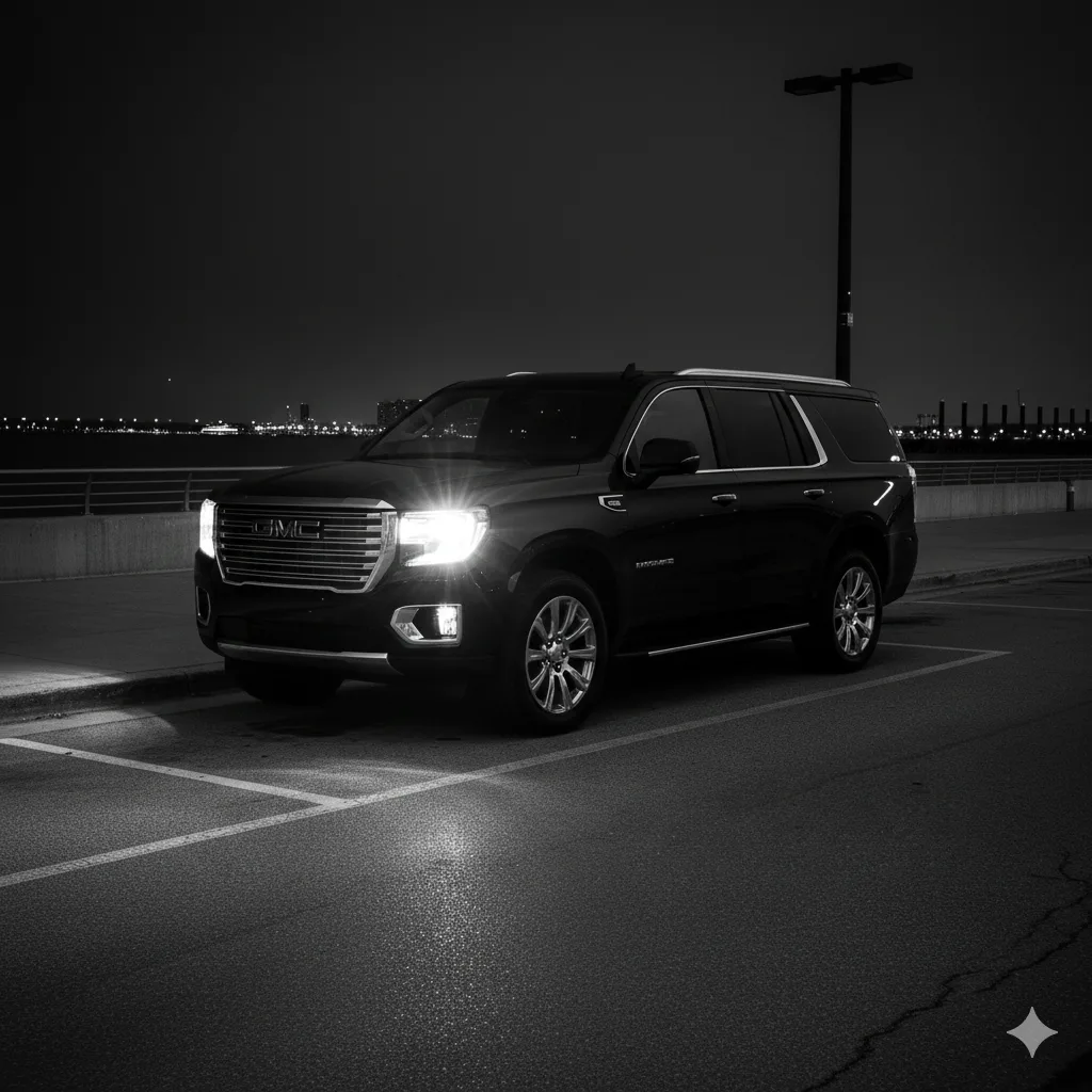 Premium black car service in downtown Chicago