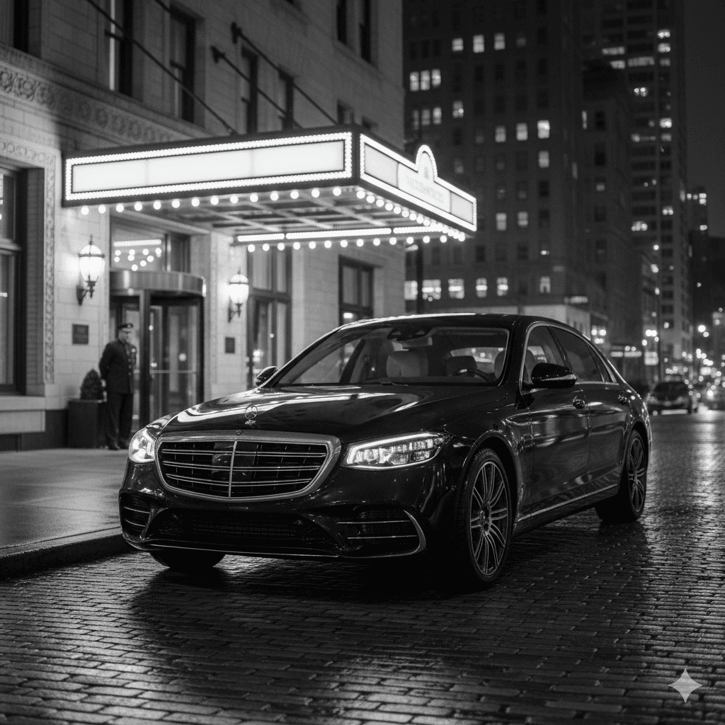 Private chauffeur service in downtown Chicago