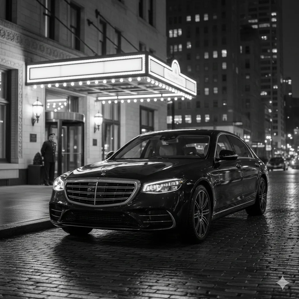 Private chauffeur service in downtown Chicago