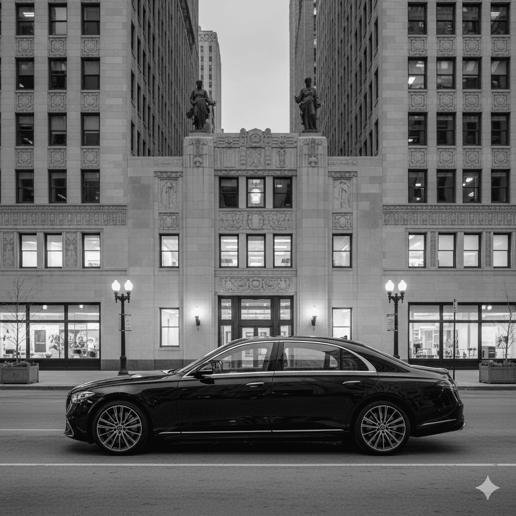 Private jet limo service in Chicago